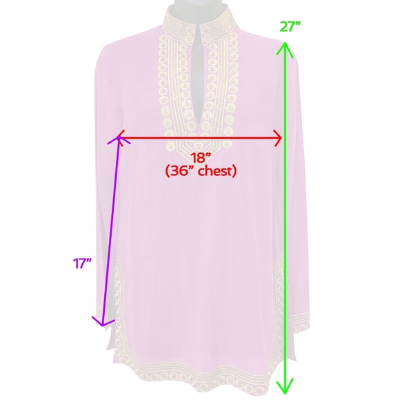 Tory Burch cotton tunic top size 2 - Picture 2 of 7